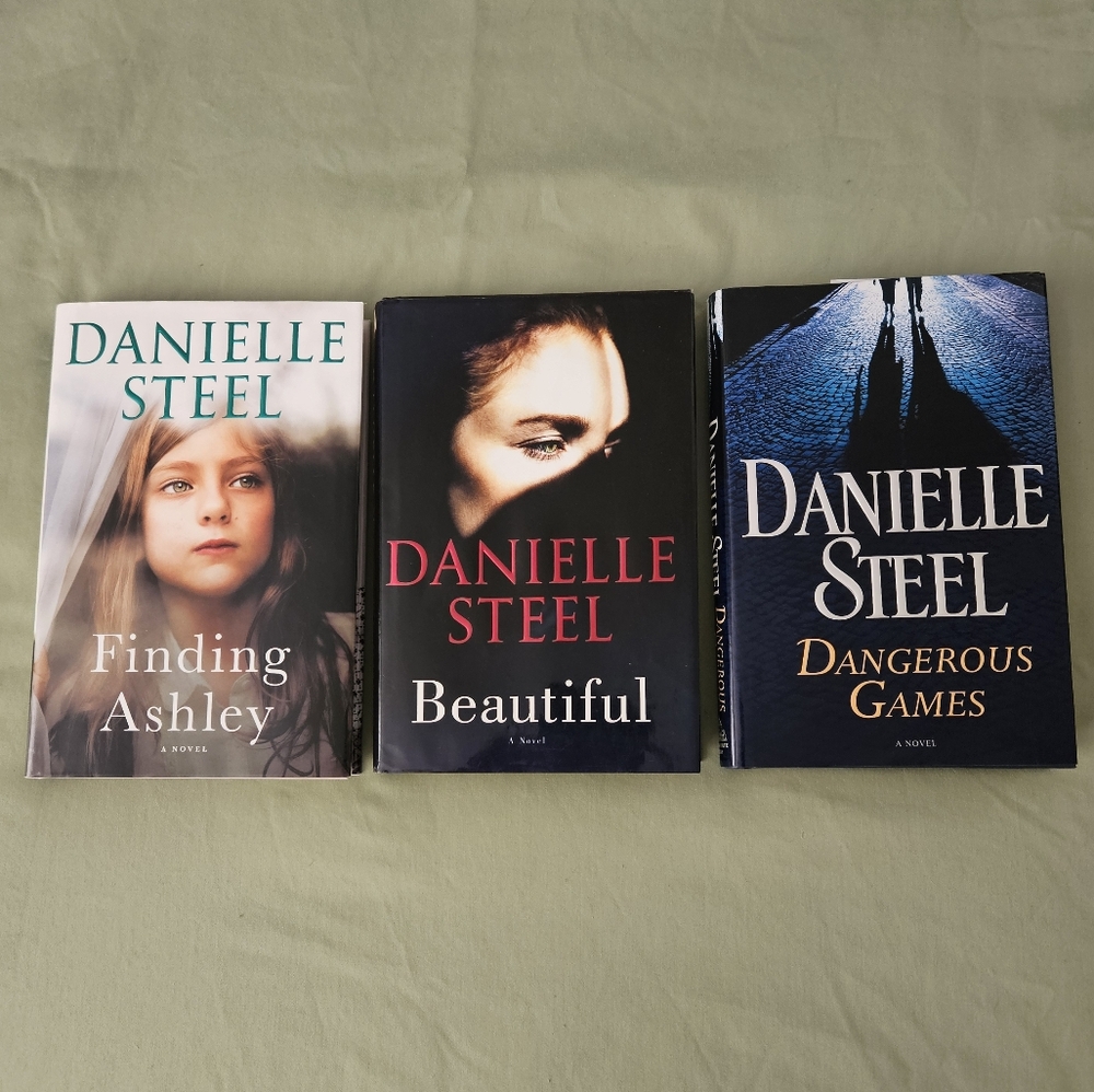 Finding Ashley,‎ Beautiful & Dangerous Games by Danielle Steel Hardcover Books